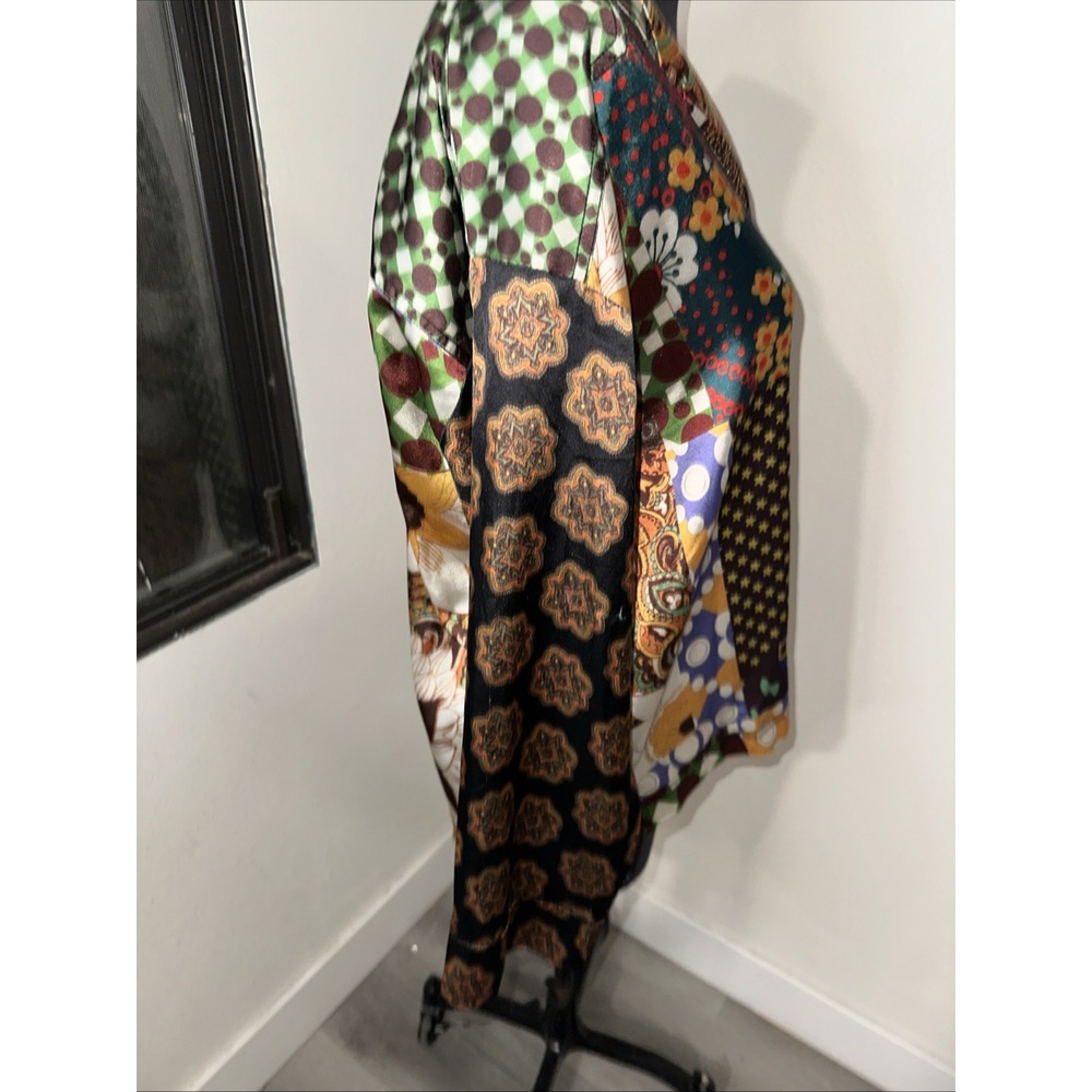 Urban Outfitters Patchwork Button Down Blouse Mul… - image 6